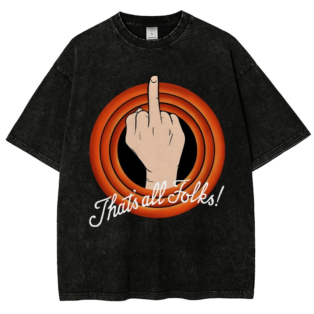 That's All Folks Vintage Distressed T-shirt
