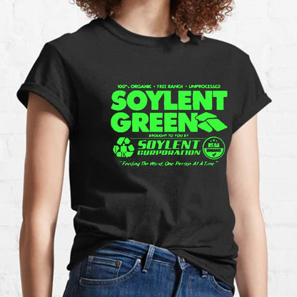 100% Organic Soylent Green Washed Geeky T-Shirt