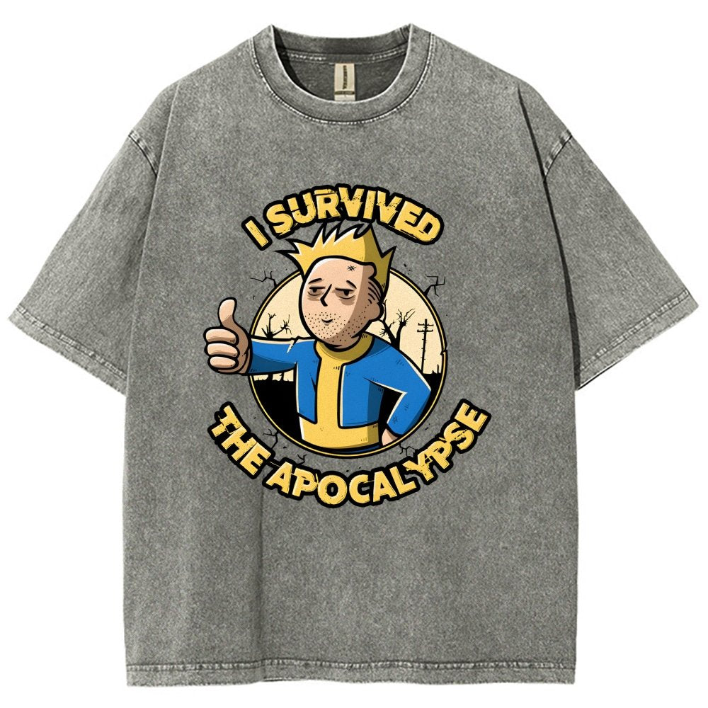 I Survived the Apocalypse Vintage Distressed T-shirt
