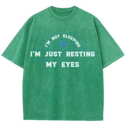 Just Resting My Eyes Vintage Distressed T-shirt