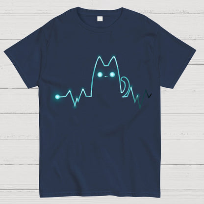 Heart Cat Beat Geek T-Shirt