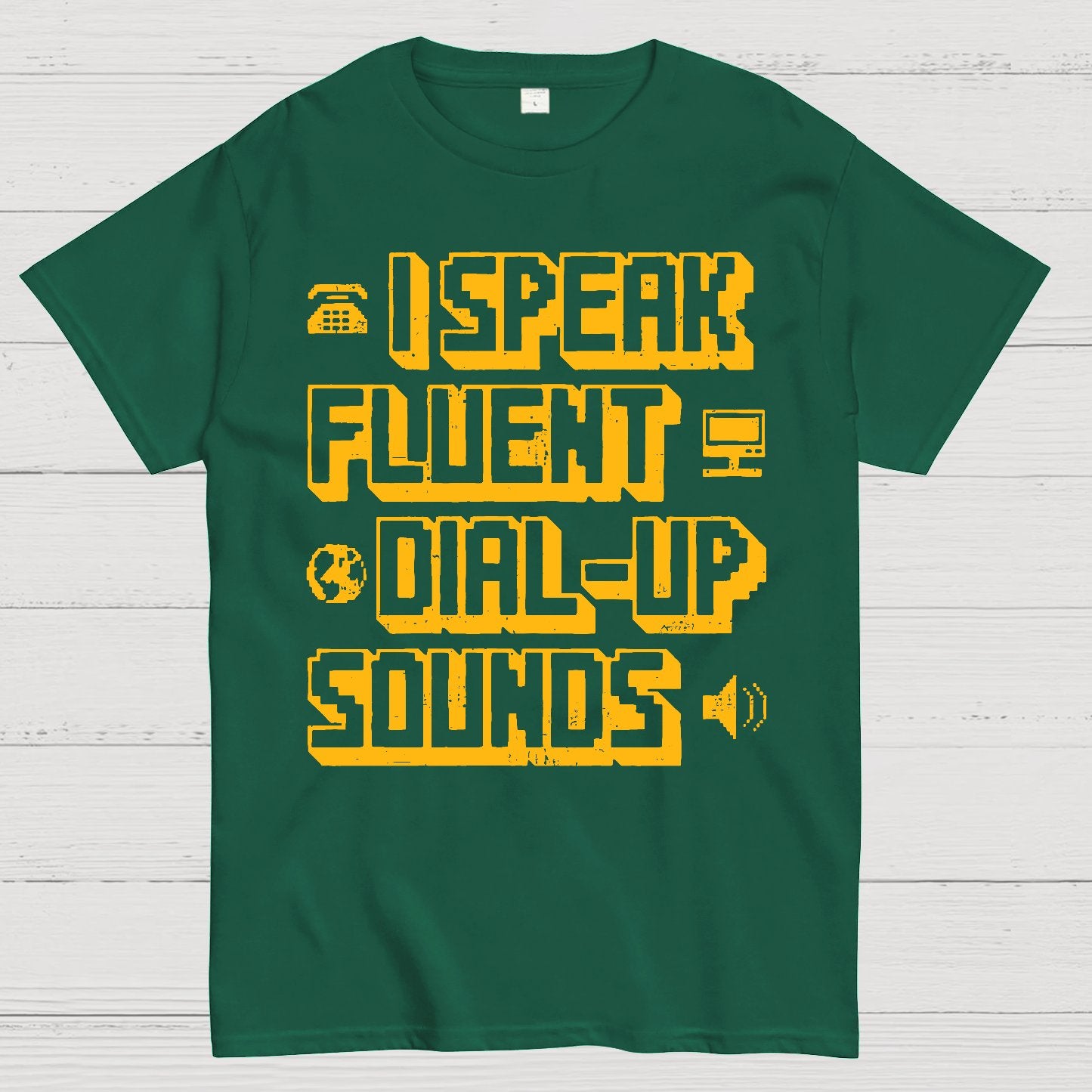 I Speak Fluent Dial-Up Sounds Geek T-Shirt