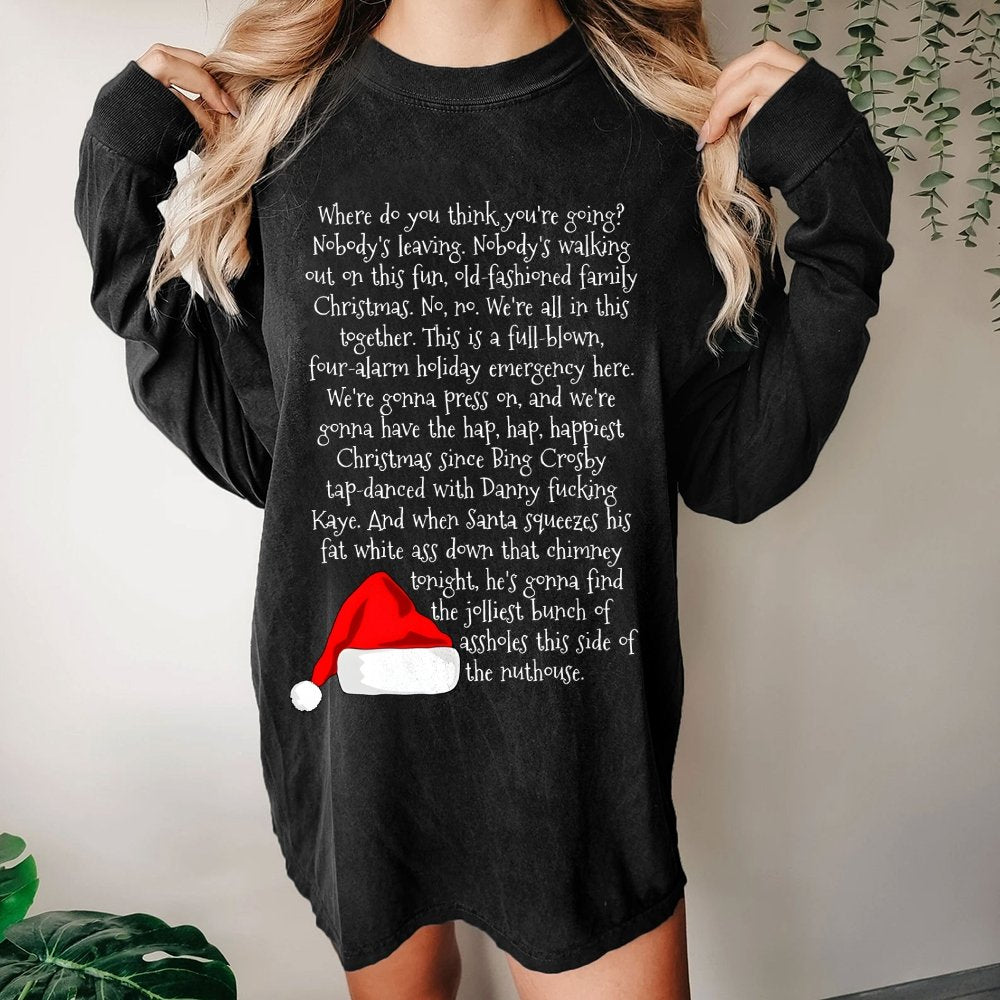 Christmas Rant Washed Long Sleeve Tee