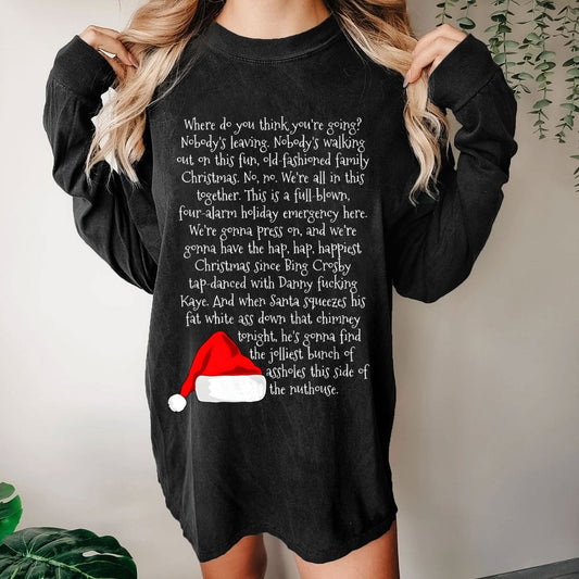 Christmas Rant Washed Long Sleeve Tee