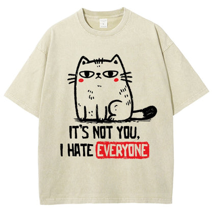 Its Not You I Hate Everyone Vintage Distressed T-shirt