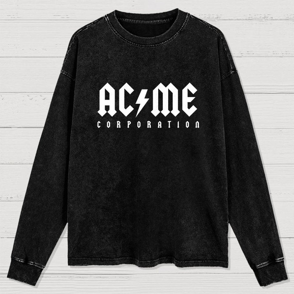 Ac-Me Corporation Washed Long Sleeve Tee