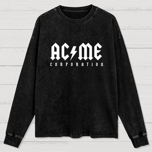 Ac-Me Corporation Washed Long Sleeve Tee