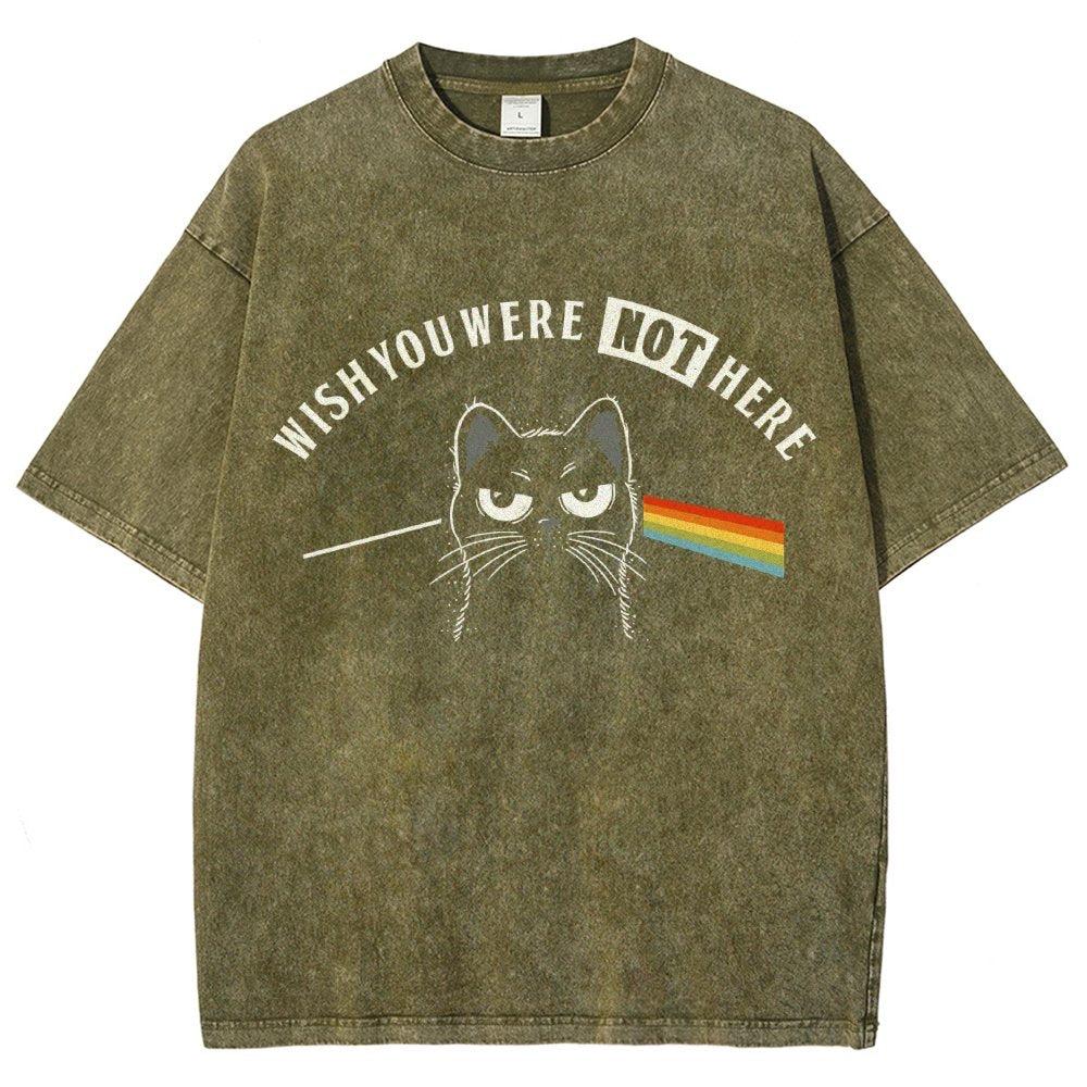 Wish You Were NOT Here Vintage Distressed T-shirt