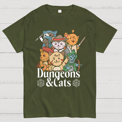 Dungeons and Cats Geeky T-Shirt