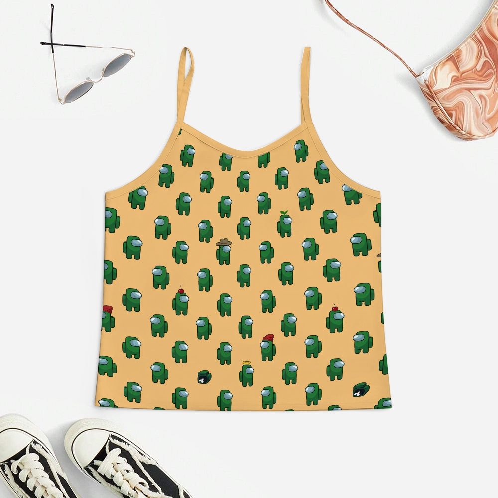 Green Robot Women's Geek Suspender Cami Set