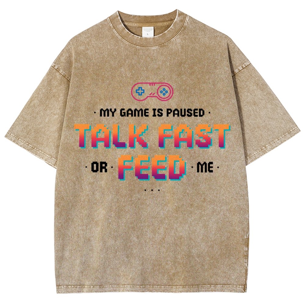 Feed the Gamer Vintage Distressed T-shirt