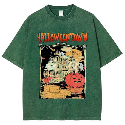 Spookyville University Est 1998. Halloween Vintage Distressed T-shirt