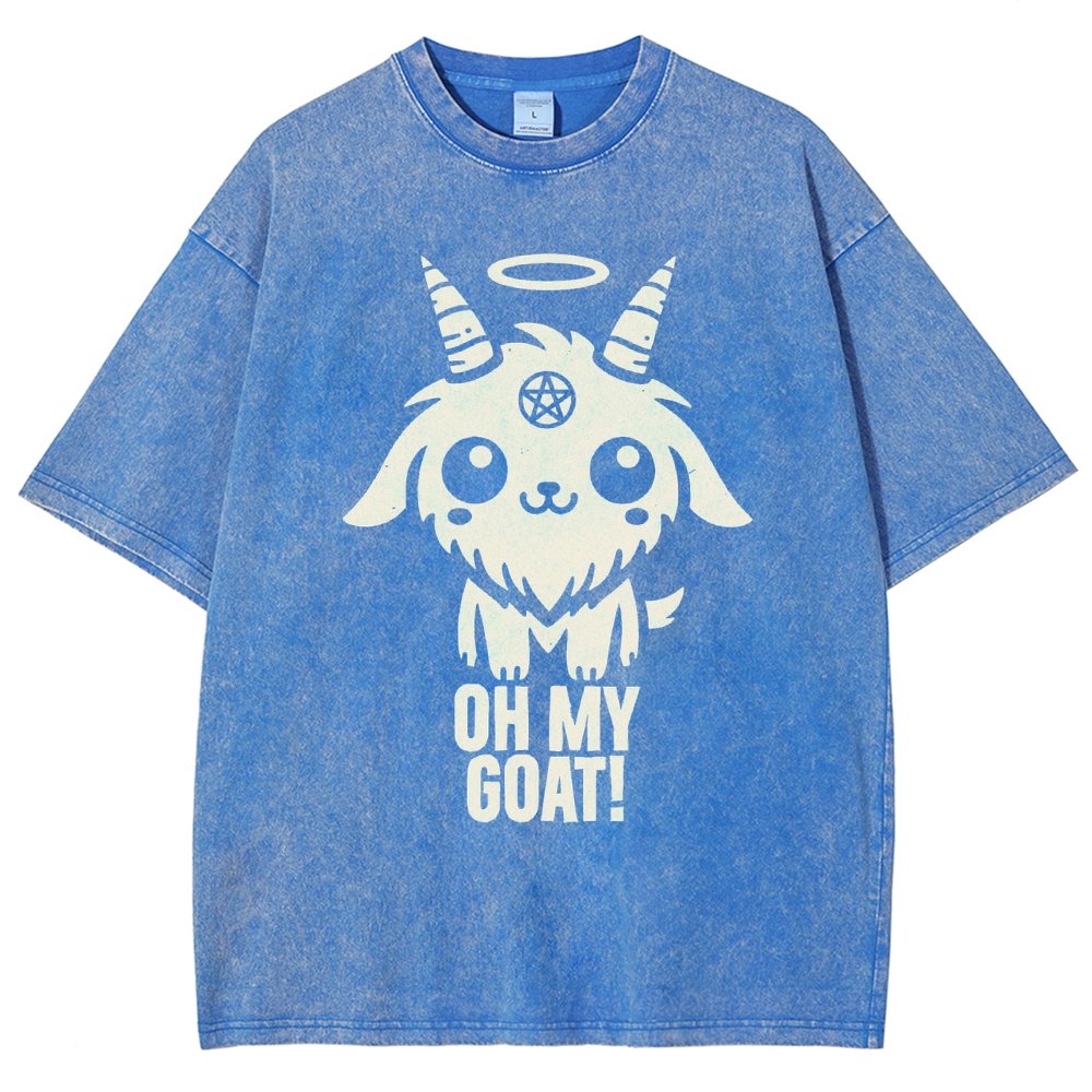 Oh my goat Vintage Distressed T-shirt