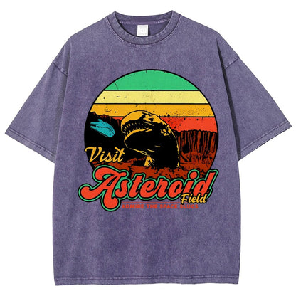 Visit Asteroid Admire The Space Slugs Vintage Distressed T-shirt