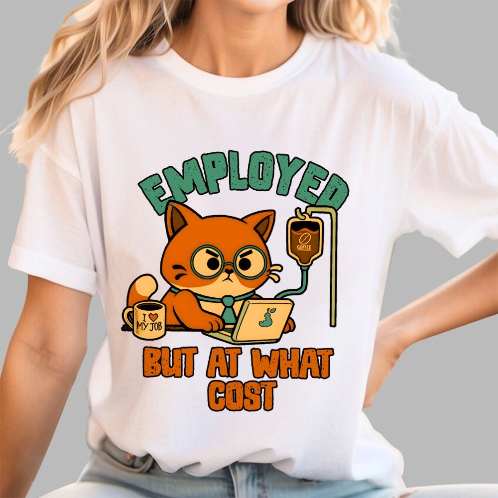 Employed But At What Cost Geek T-Shirt