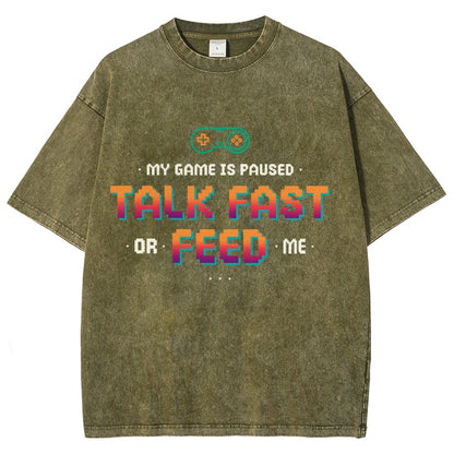 Feed the Gamer Vintage Distressed T-shirt