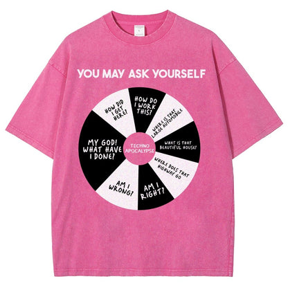 You May Ask Yourself Vintage Distressed T-shirt