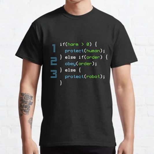 3 Laws of Robotics Geeky T-Shirt