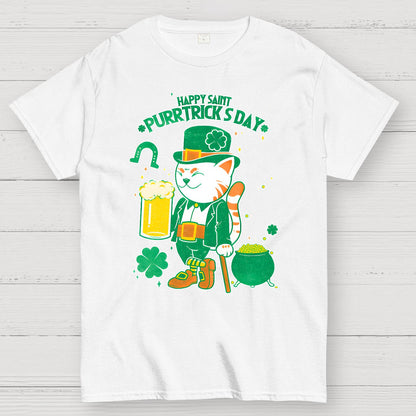 Cat St. Patrick's Day Geek T-Shirt