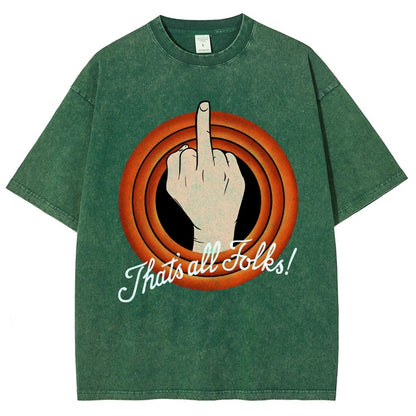 That's All Folks Vintage Distressed T-shirt