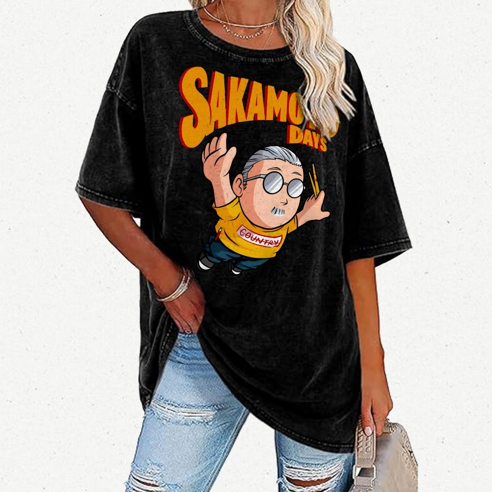 Flying Sakamoto Vintage Distressed T-shirt