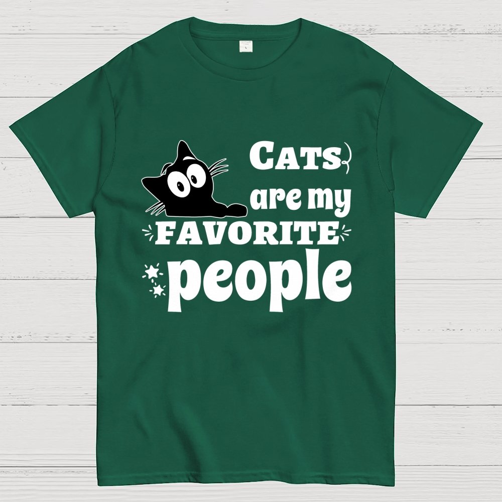 Cats Are My Favorite People Unisex Geek T-Shirt