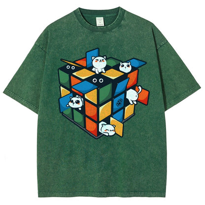 Rubikittens Vintage Distressed T-shirt