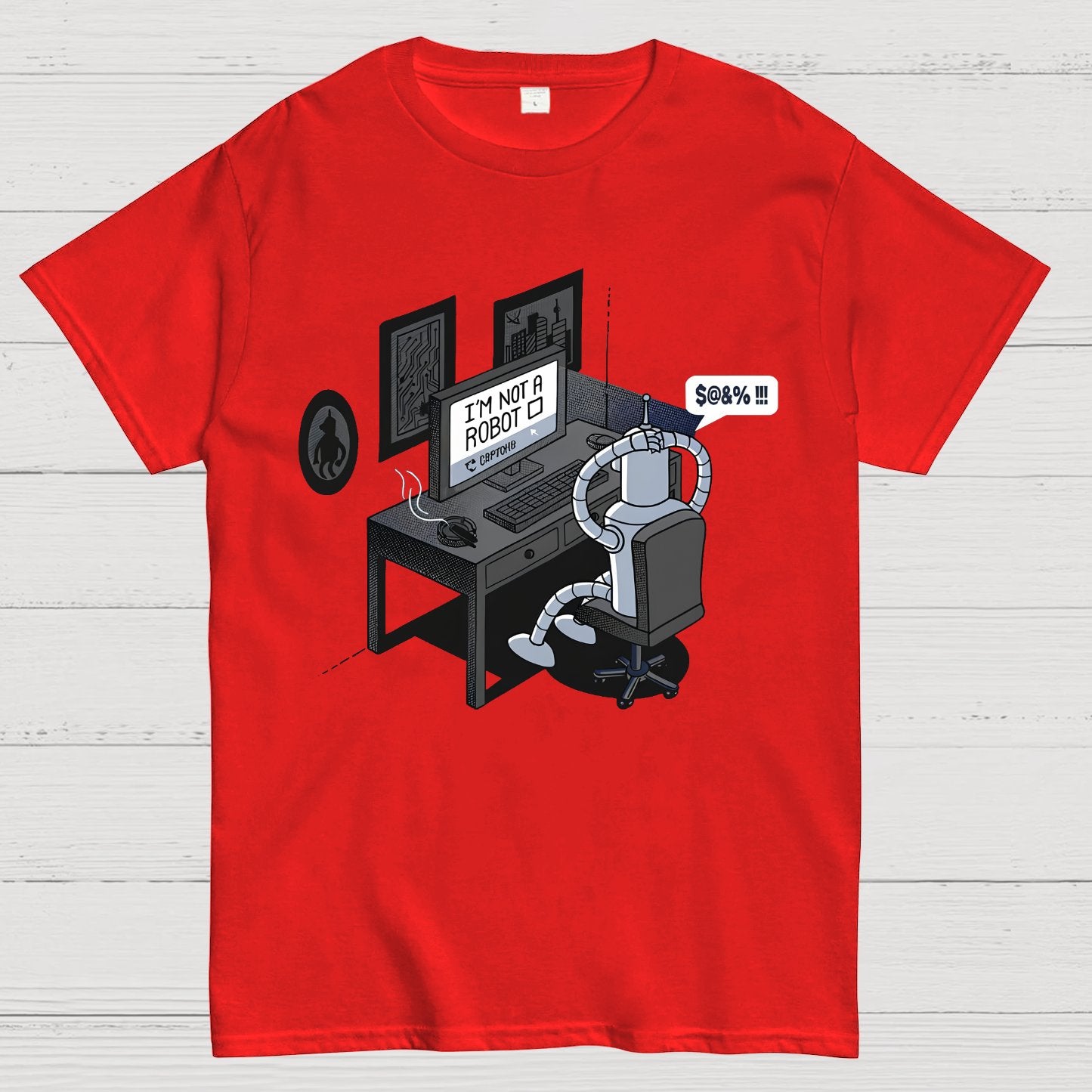 Robot Problems Nerdy T-Shirt
