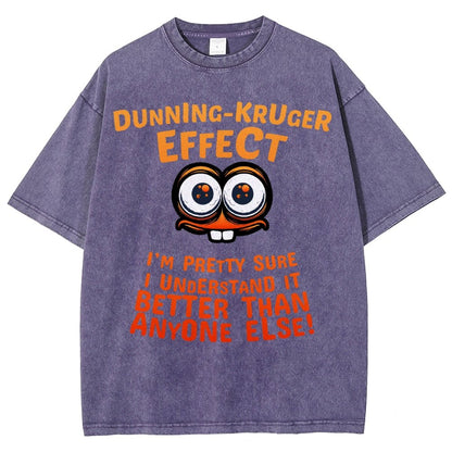 Dunning-Kruger-Effekt Vintage Distressed T-shirt