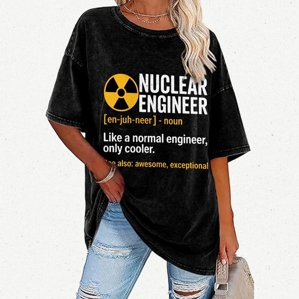 Nuclear Engineering Radioactive Chernobyl Vintage Distressed T-shirt