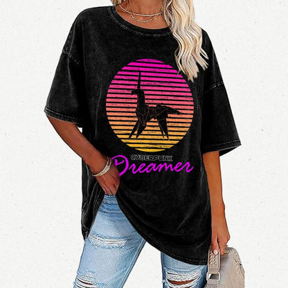 Cyberpunk Dreamer Vintage Distressed T-shirt