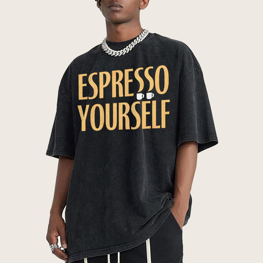 Espresso Yourself Vintage Distressed T-shirt