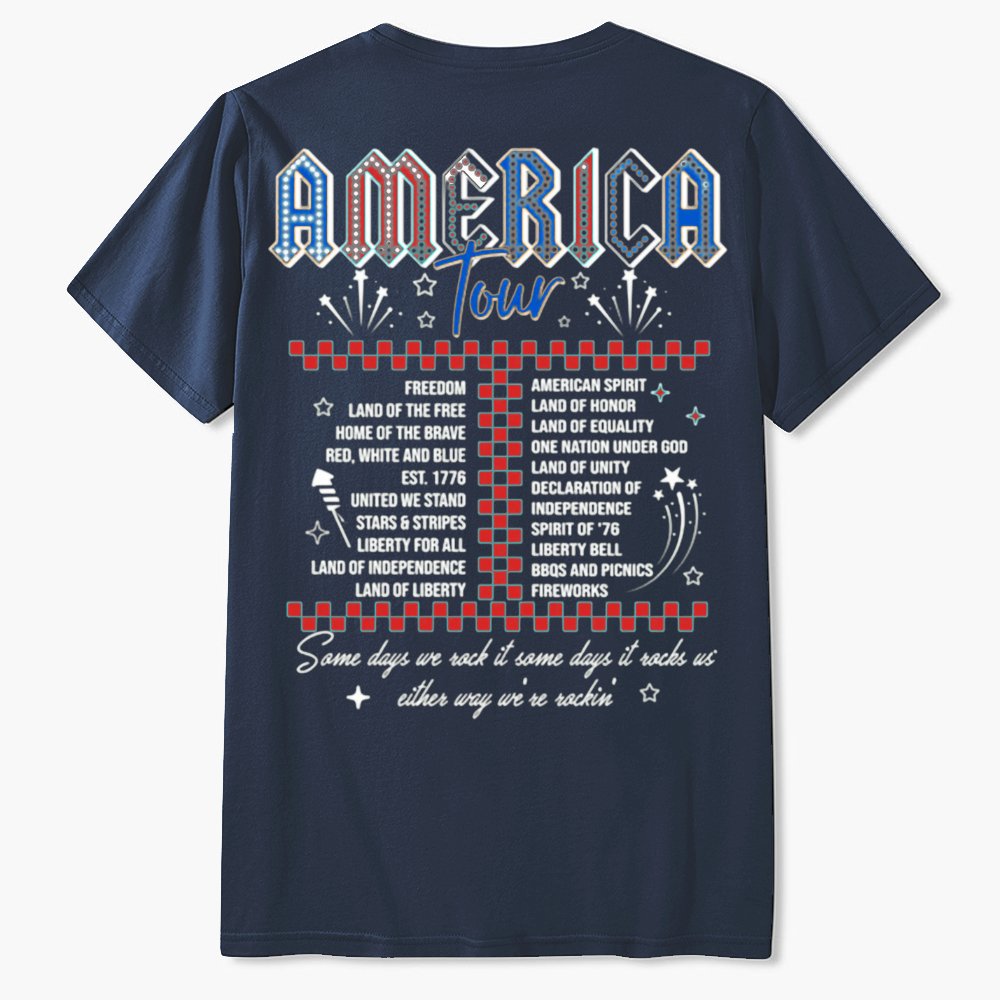 Retro America Tour 1776 Funny T-Shirt Gift