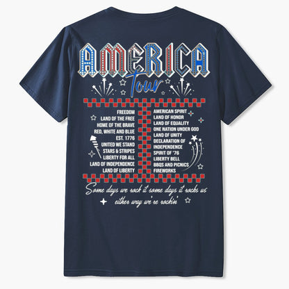 Retro America Tour 1776 Funny T-Shirt Gift