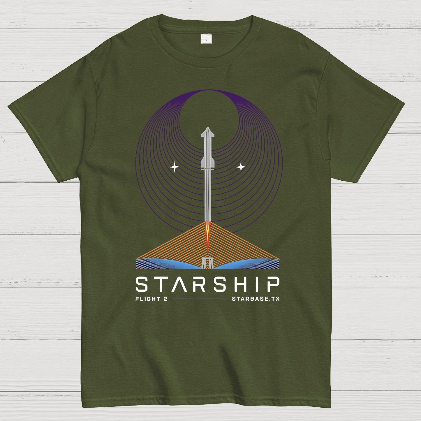 Starship Flight 2 Nerdy T-Shirt
