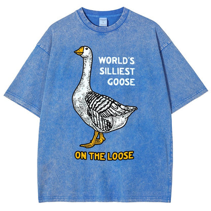 World's Silliest Goose Vintage Distressed T-shirt
