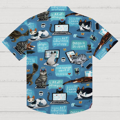 Cat Programmer Geek Hawaiian Shirt