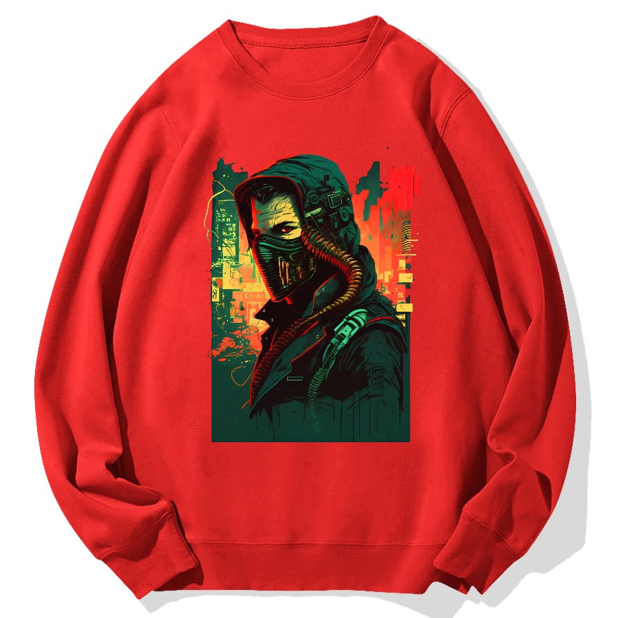 Cyber Hacker Geek Cotton Sweatshirt