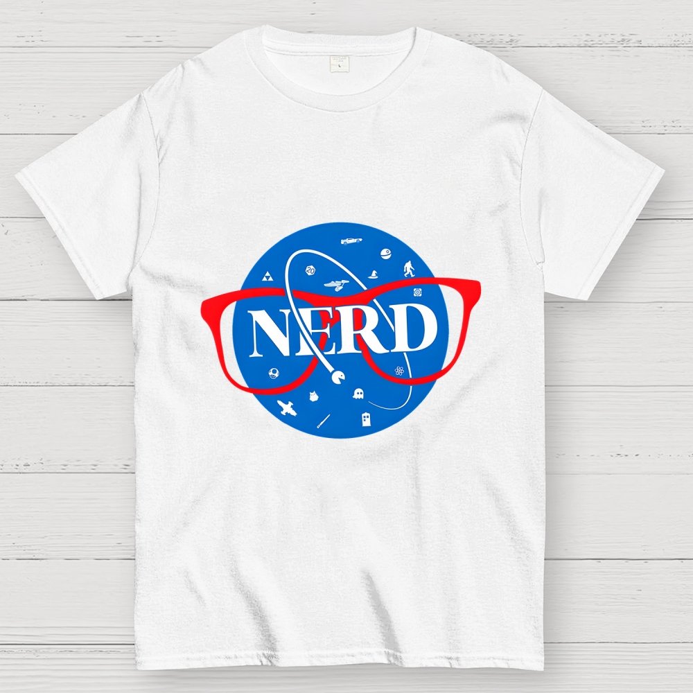 Nerdy Space Patch Geek T-Shirt