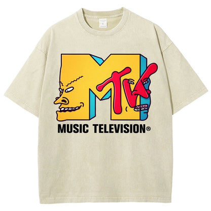 Music Television Vintage Distressed T-shirt