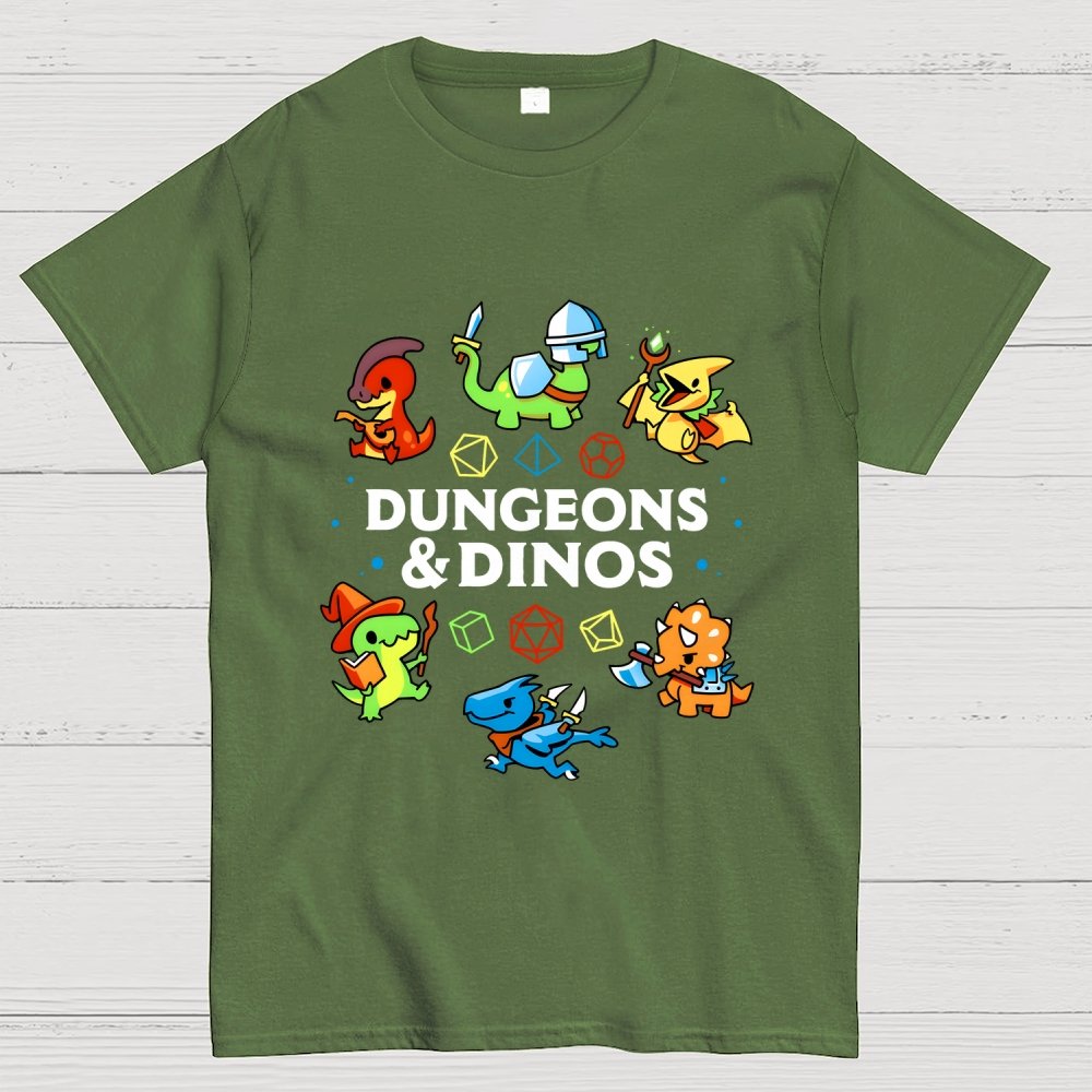 Dungeons & Dinos Geek T-Shirt