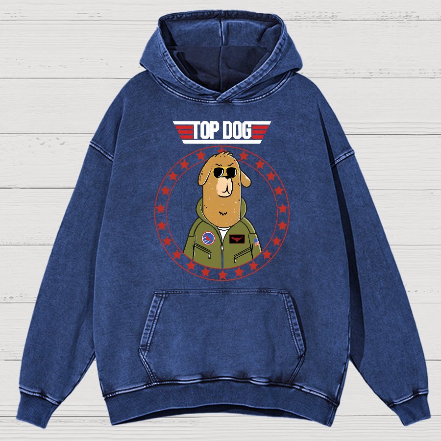 Top Dog!Vintage Distressed Hoodie