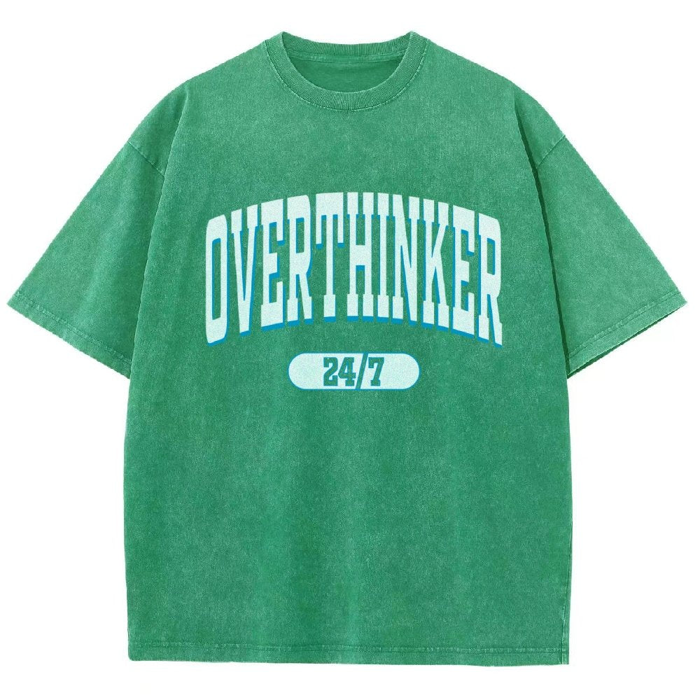 Overthinker All the time Vintage Distressed T-shirt