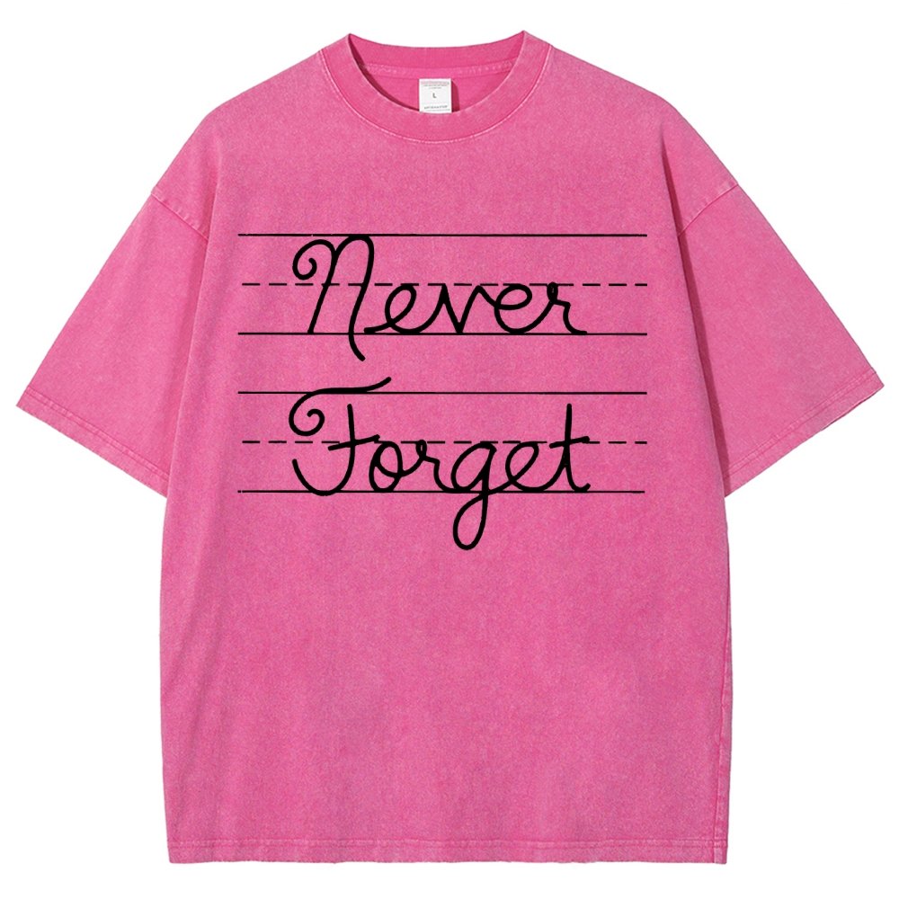 Cursive - Never Forget Vintage Distressed T-shirt