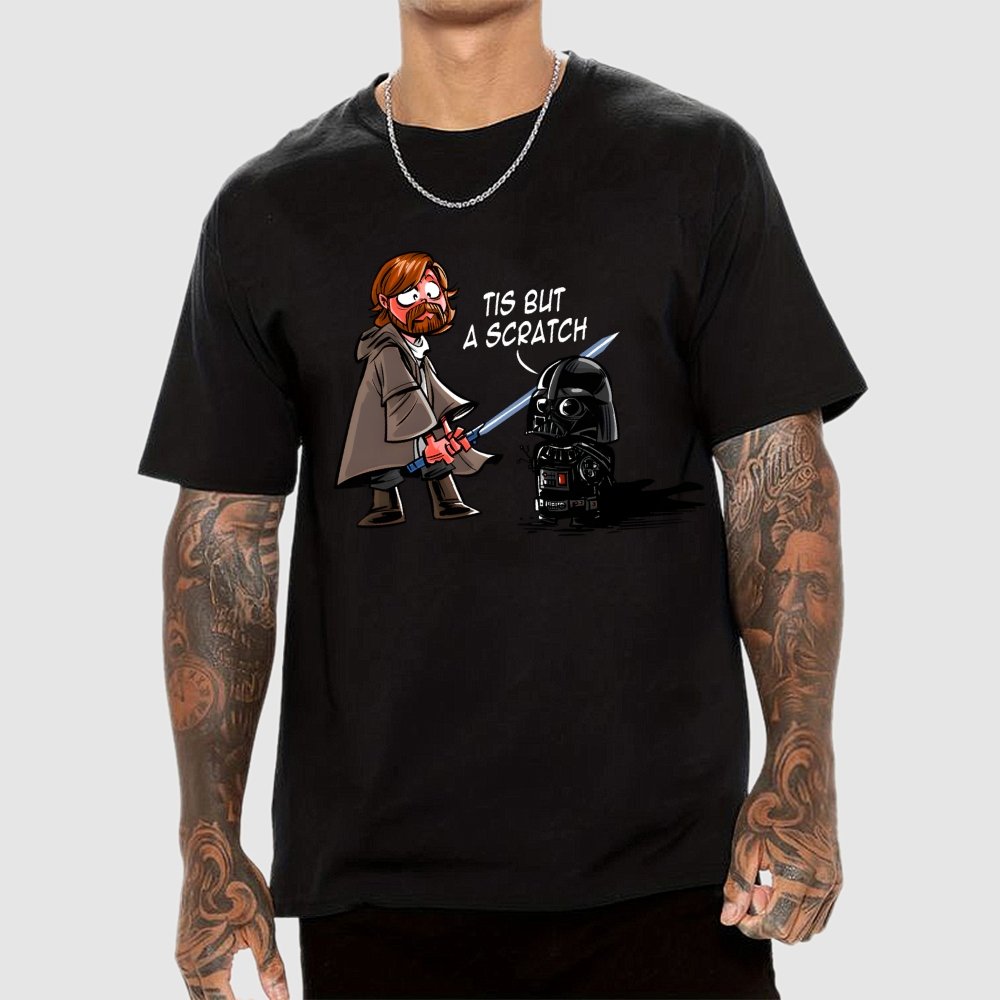 Scratch Skirmishes Tis But A Scratch Geek T-Shirt