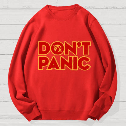 Dont Panic Geek Cotton Sweatshirt