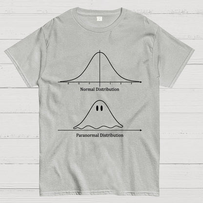 Normal Distribution, Paranormal Distribution Math Unisex Geek T-Shirt