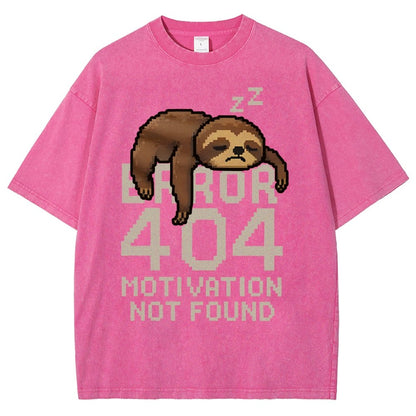 Error 404- Motivation Not Found Vintage Distressed T-shirt