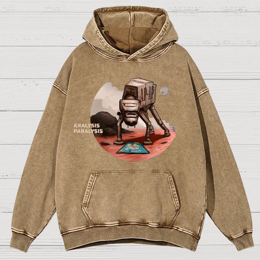 Board Game Analysis Paralysis Vintage Distressed Hoodie