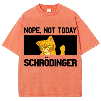 Schroedingers Cat Dark Humor Vintage Distressed T-shirt
